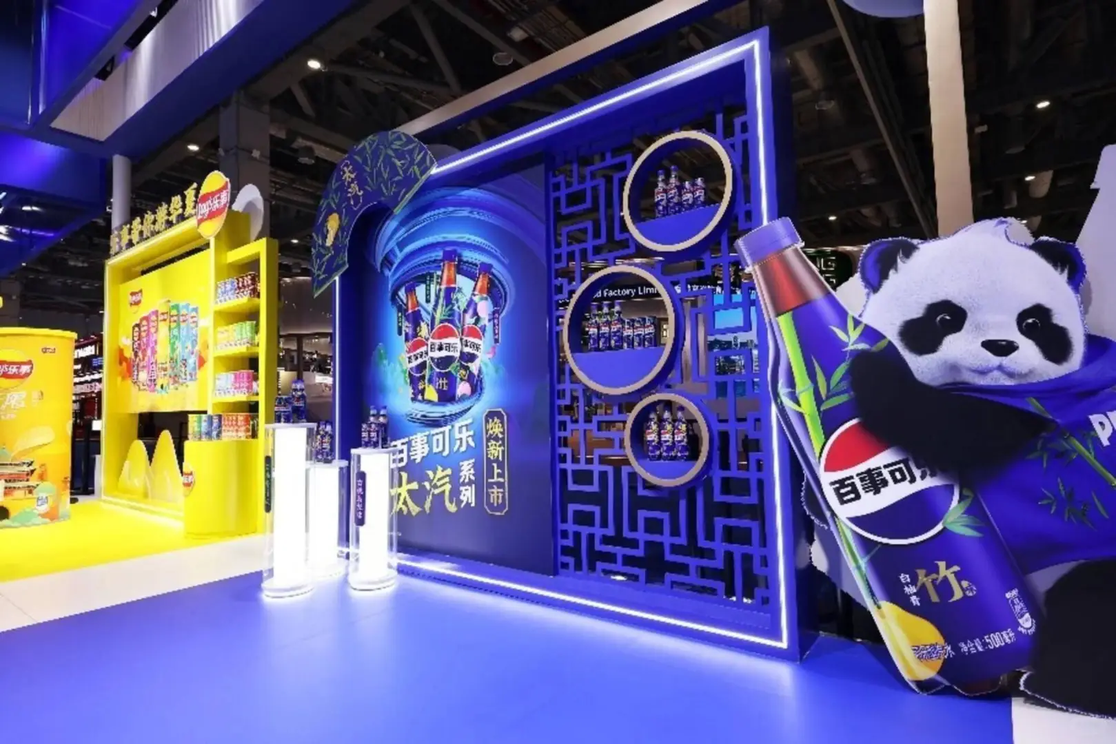上海展会搭建‖百事可乐展台亮点分析