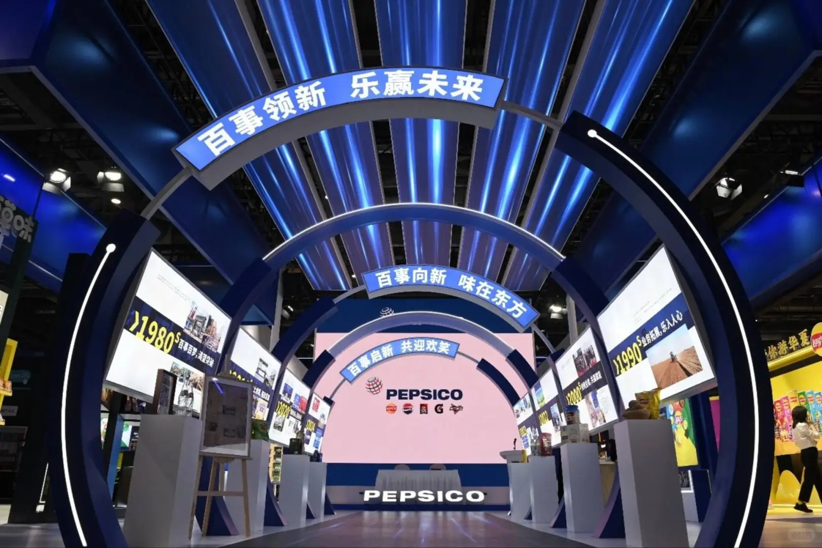上海展会搭建‖百事可乐展台亮点分析