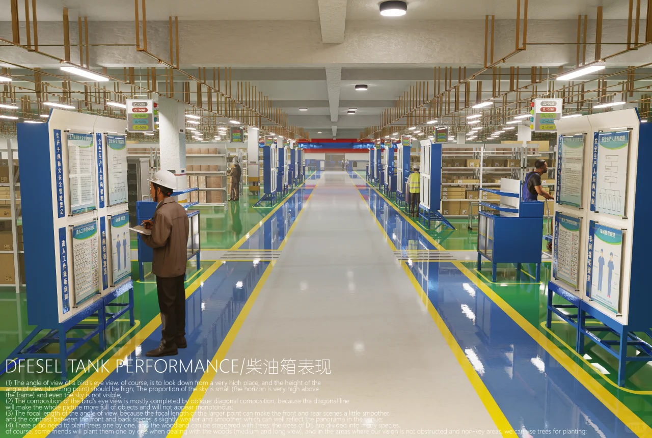 生产车间建模效果图