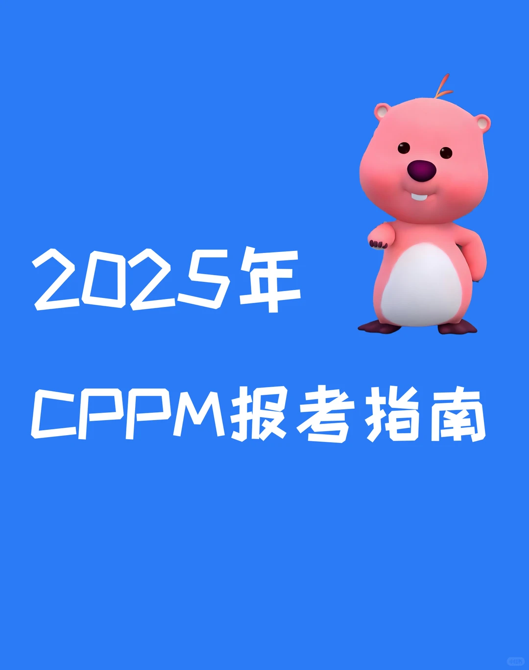 2025年CPPM报考指南！超详细！！！