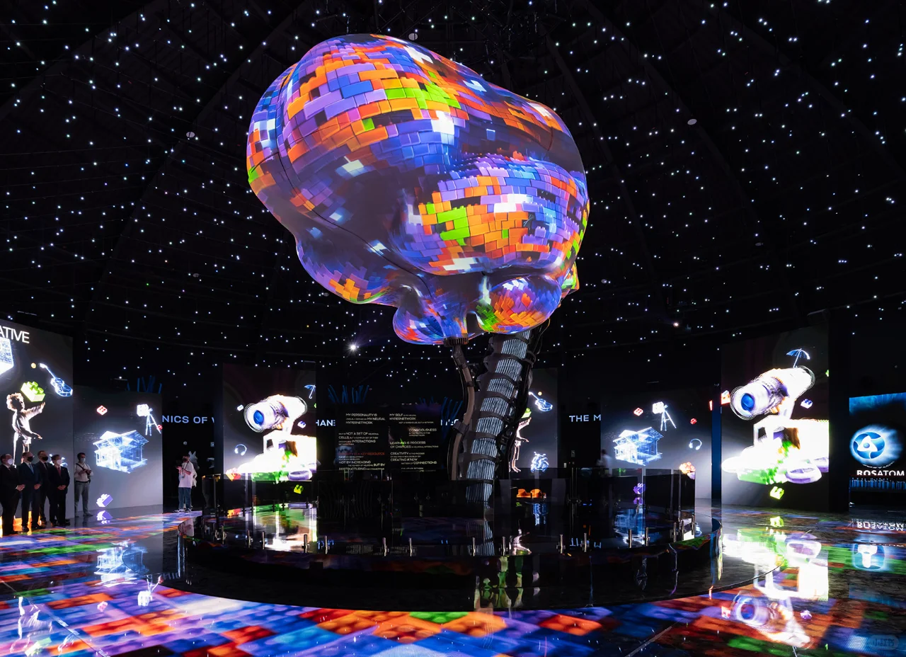 “神奇机械”的沉浸式互动装置｜俄罗斯馆