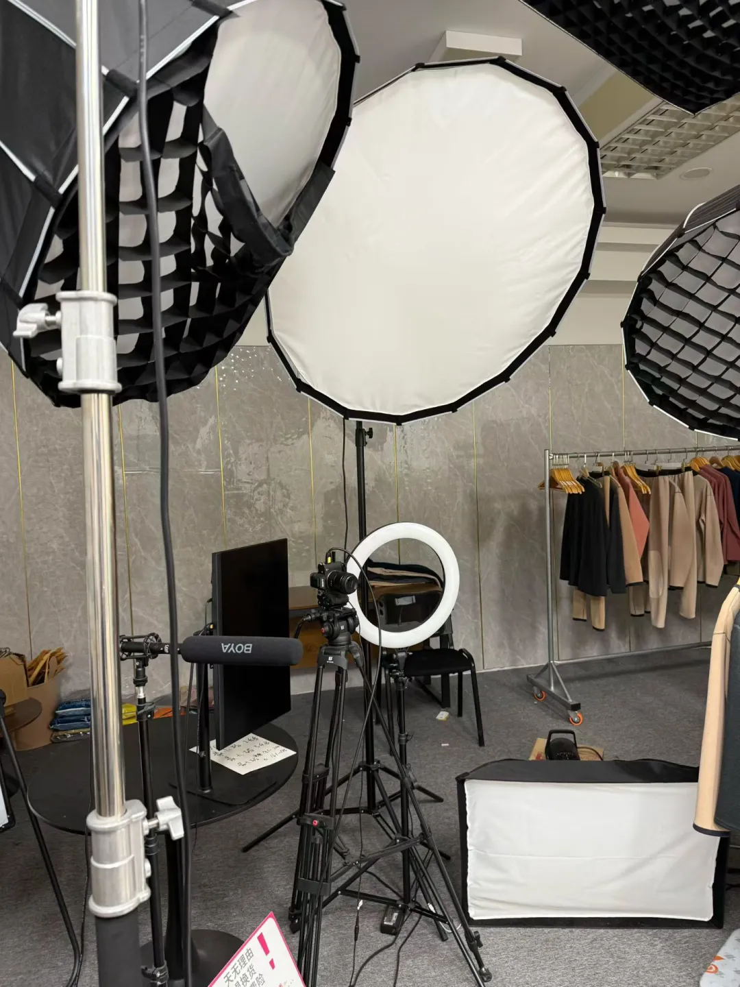 服装直播间搭建调试❤️直播设备全套租赁