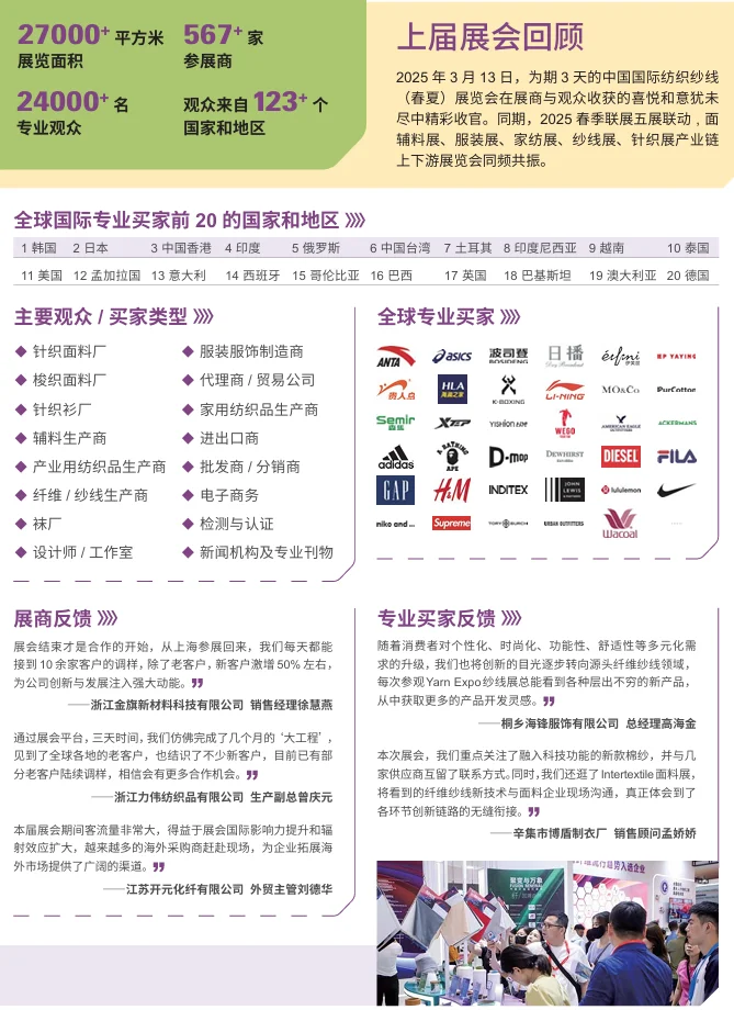 3 月上海纱线展：纺织人必冲的原料创新盛宴