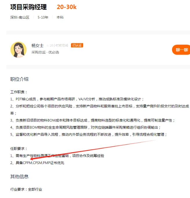 采购有必要考证吗？