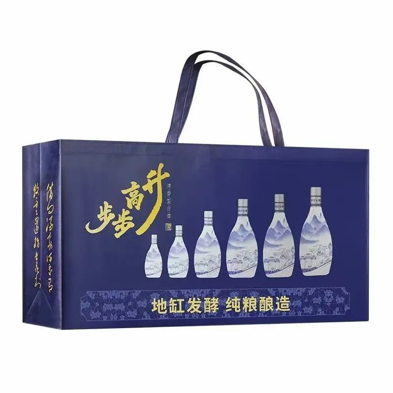 杏花村步步高升53度清香型白酒共3000ml,6瓶