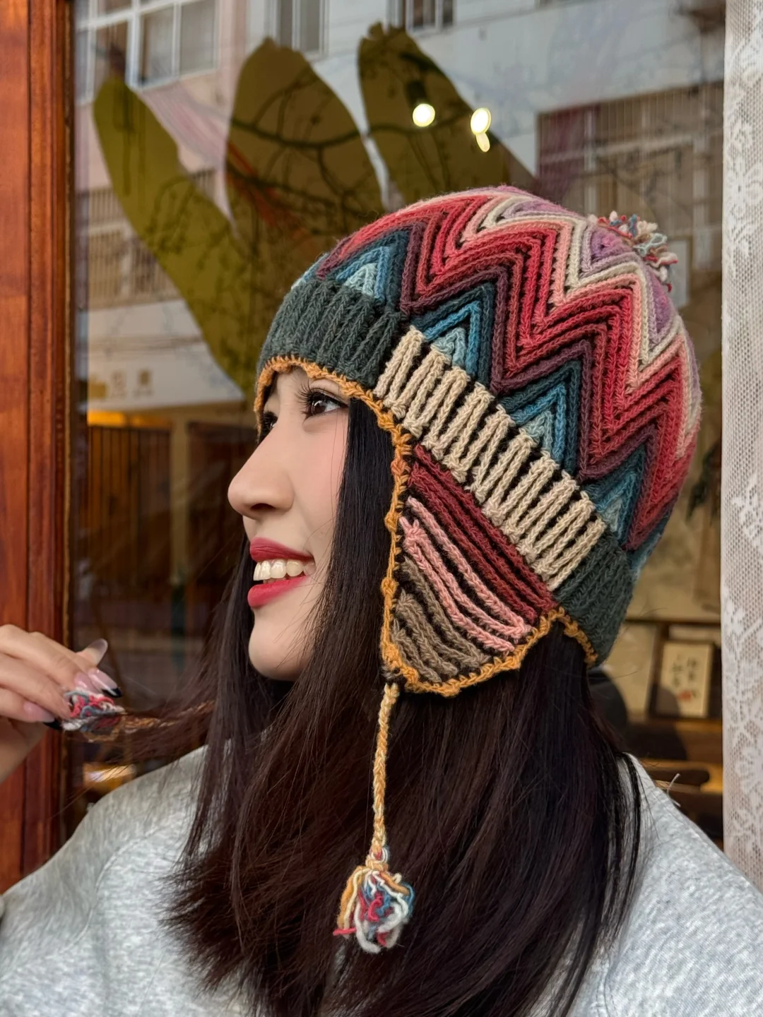 南美洲智利羊驼毛护耳帽 超超超好看?