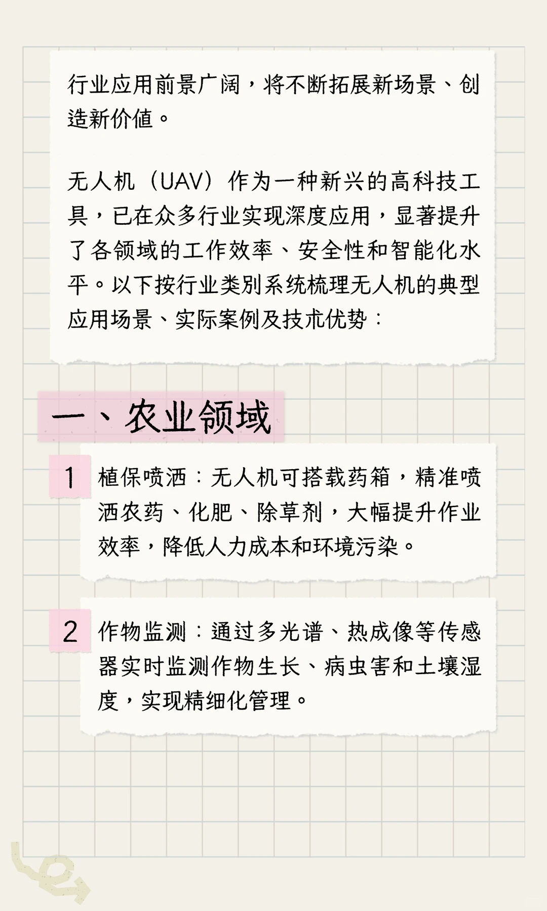 无人机的行业应用