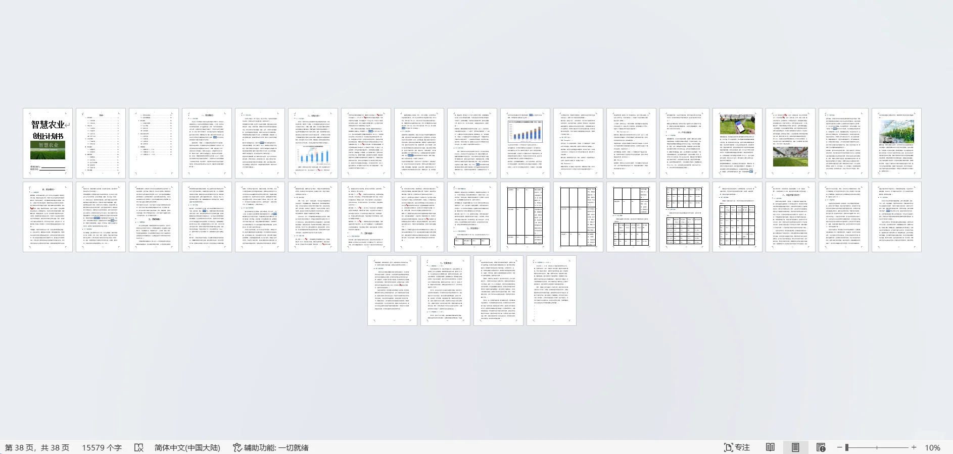 智慧农业-创业计划书word➕ppt