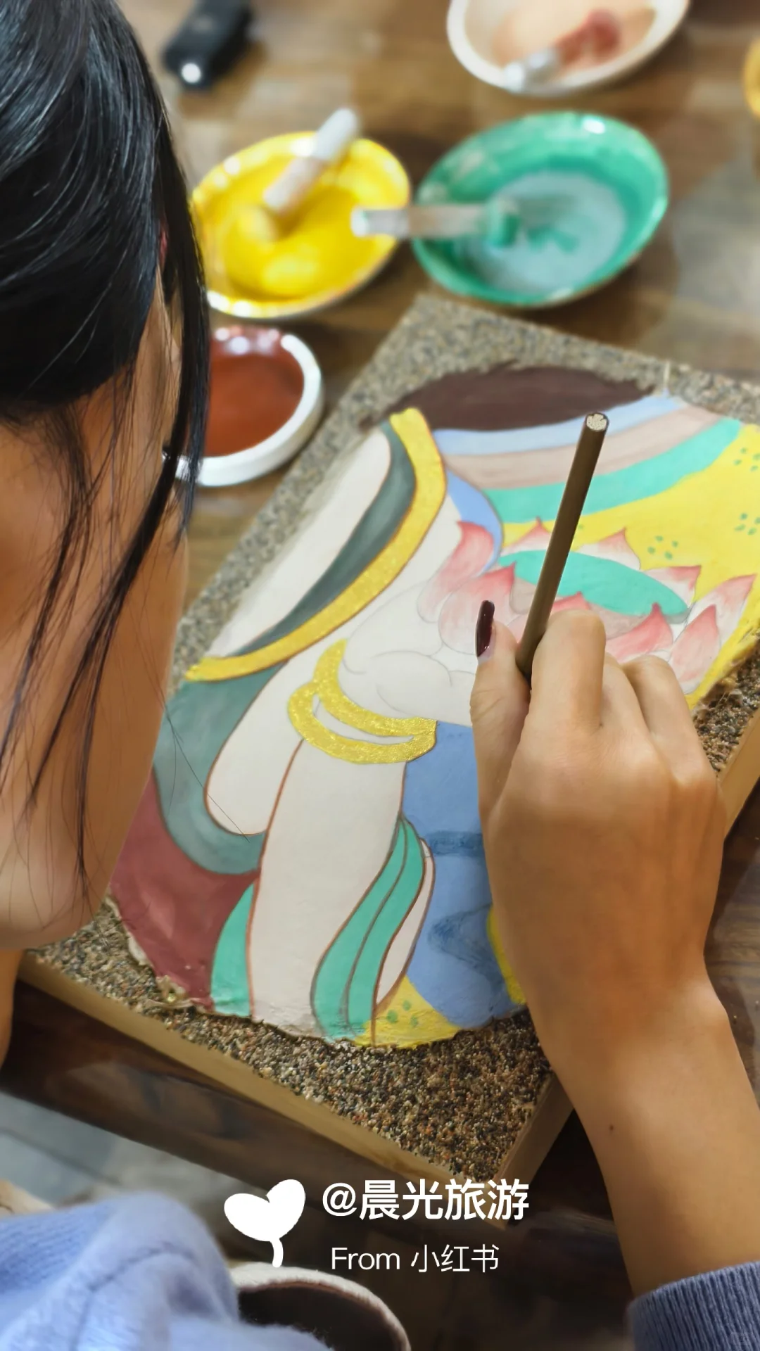 敦煌壁画临摹研学｜触摸历史的非遗手作课