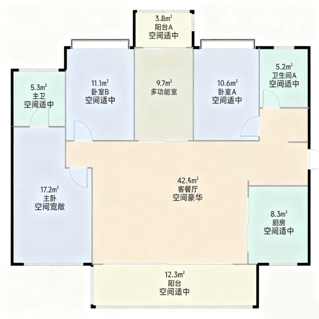 看完想重装?最后附户型图??