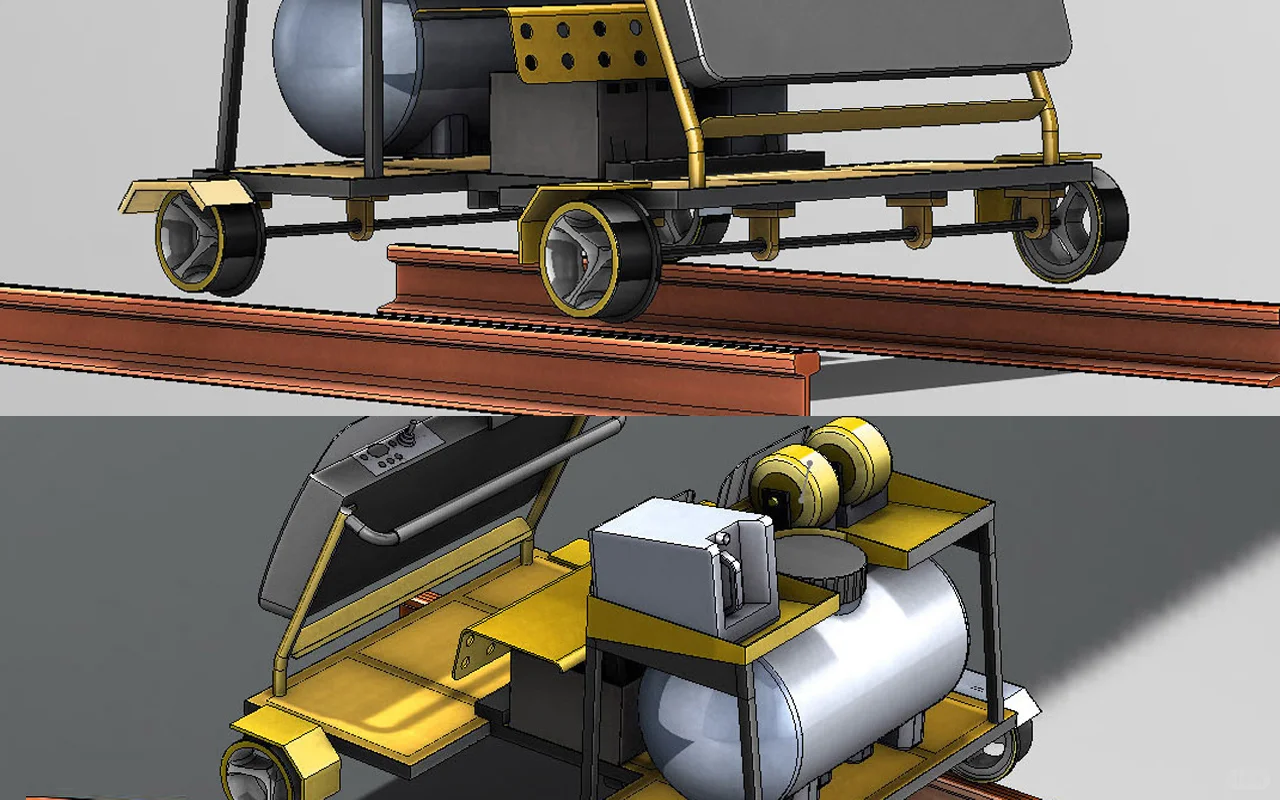 轨道探伤车设计