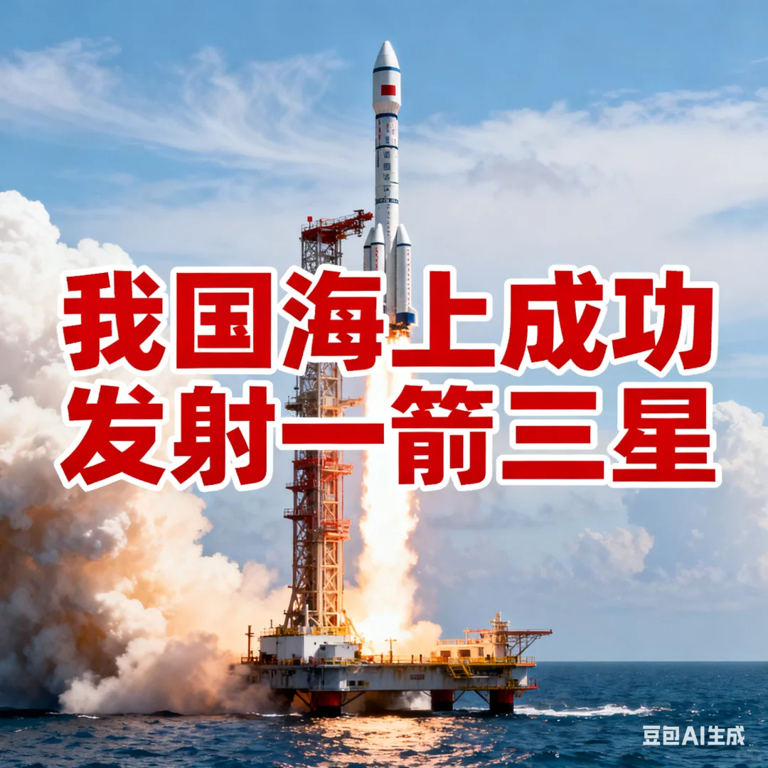 我国海上一箭三星发射！硬核科技藏这些门道