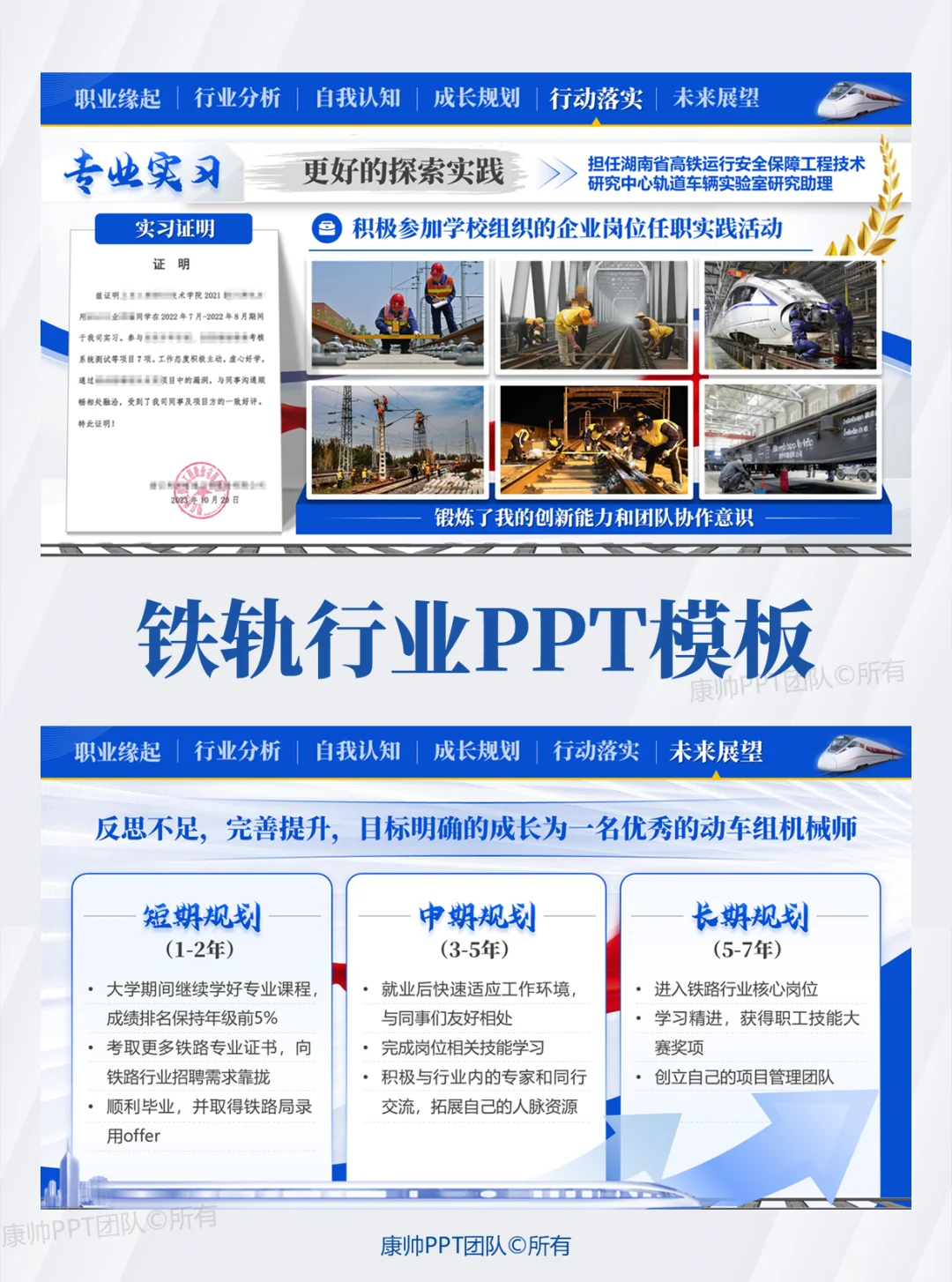 职规赛成长赛道ppt一铁轨?️篇