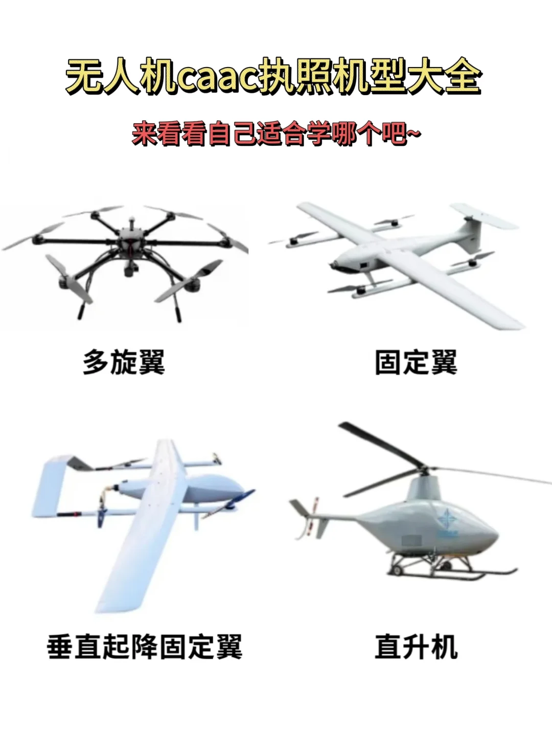 无人机类型大盘点！小白必看科普指南?
