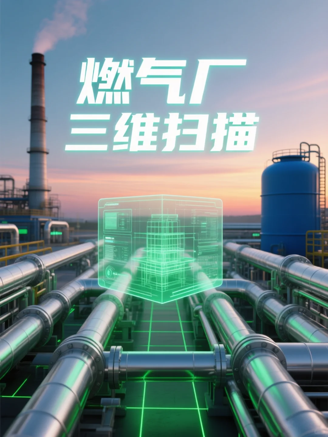 ?燃气厂，三维扫描建模?