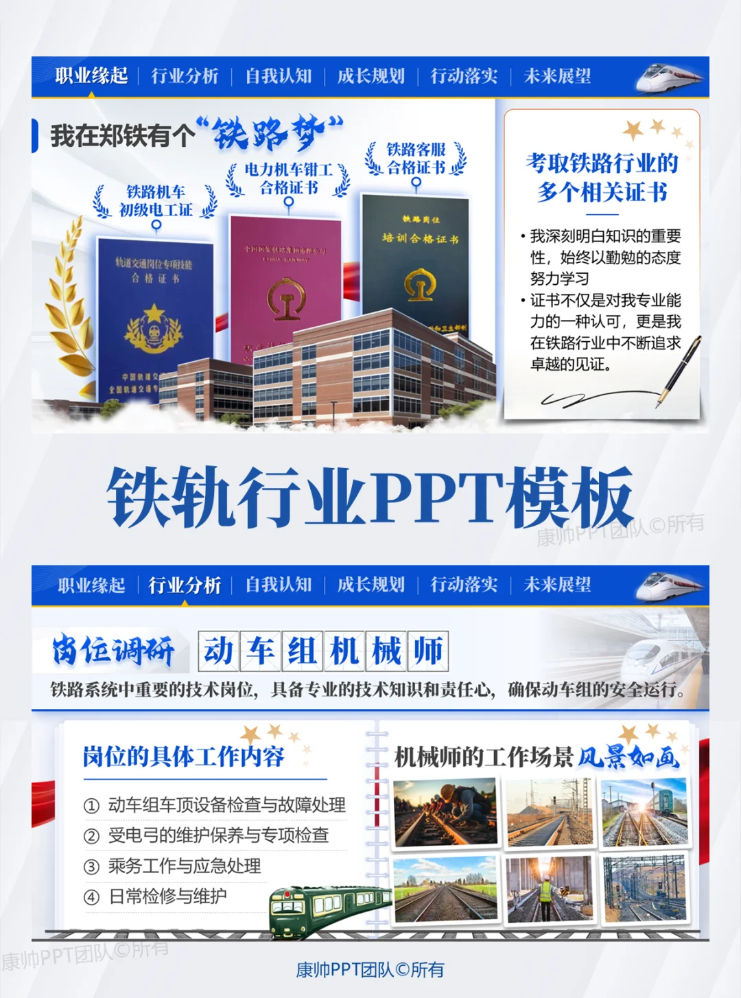 职规赛成长赛道ppt一铁轨?️篇
