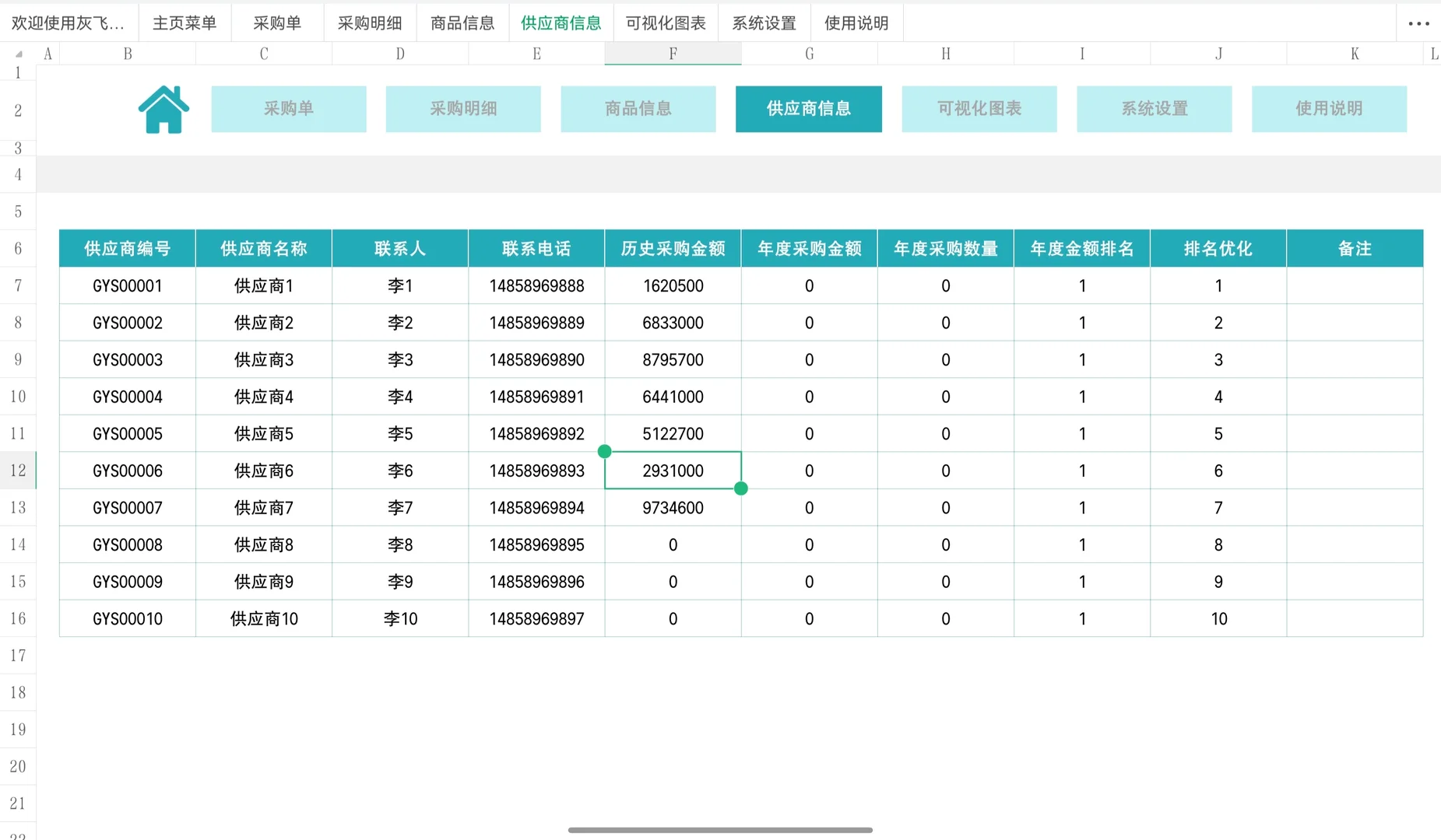采购总监熬夜做的管理系统，真的太好用！