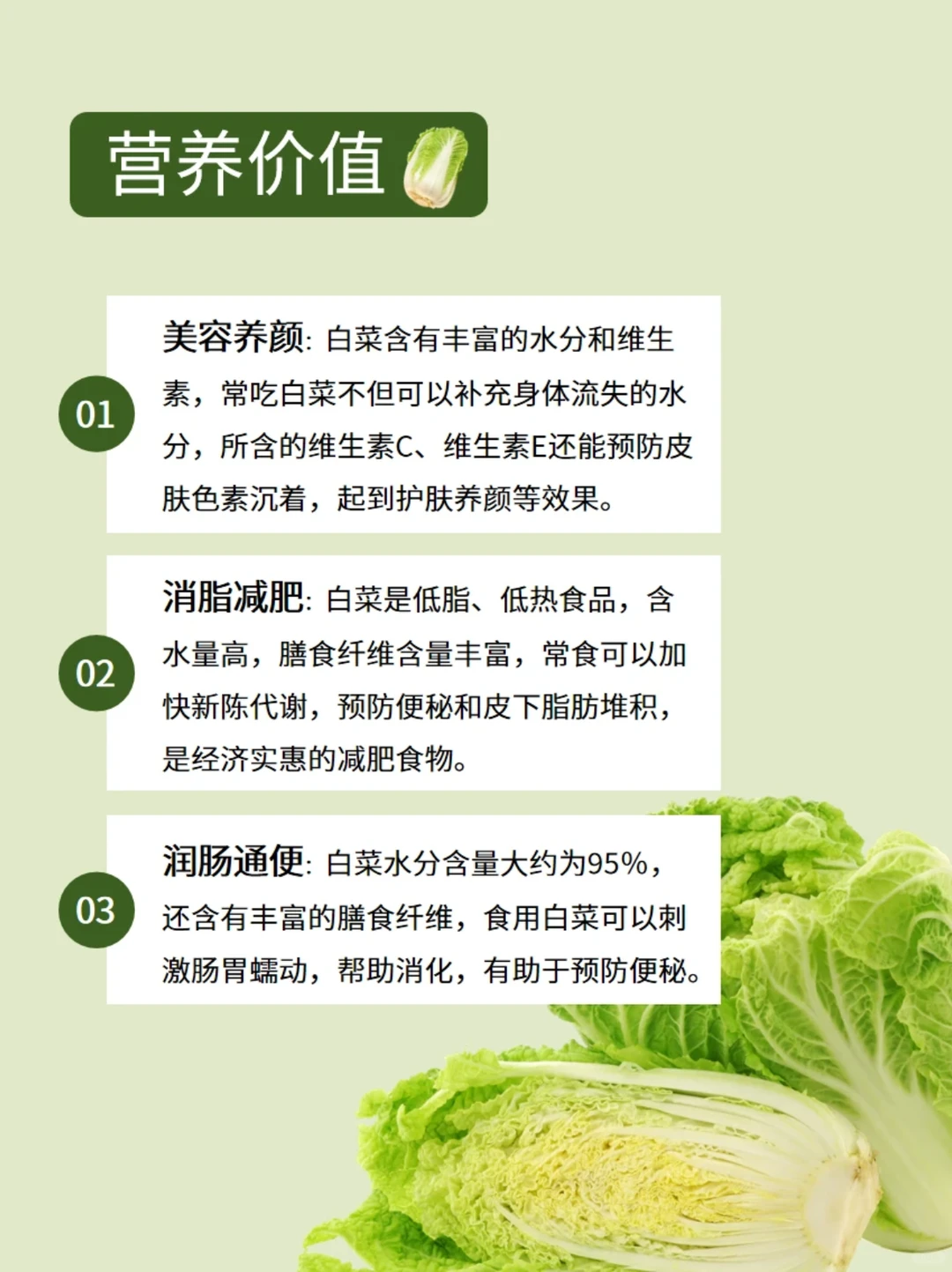 每天认识一种食物 | 百菜之王-白菜