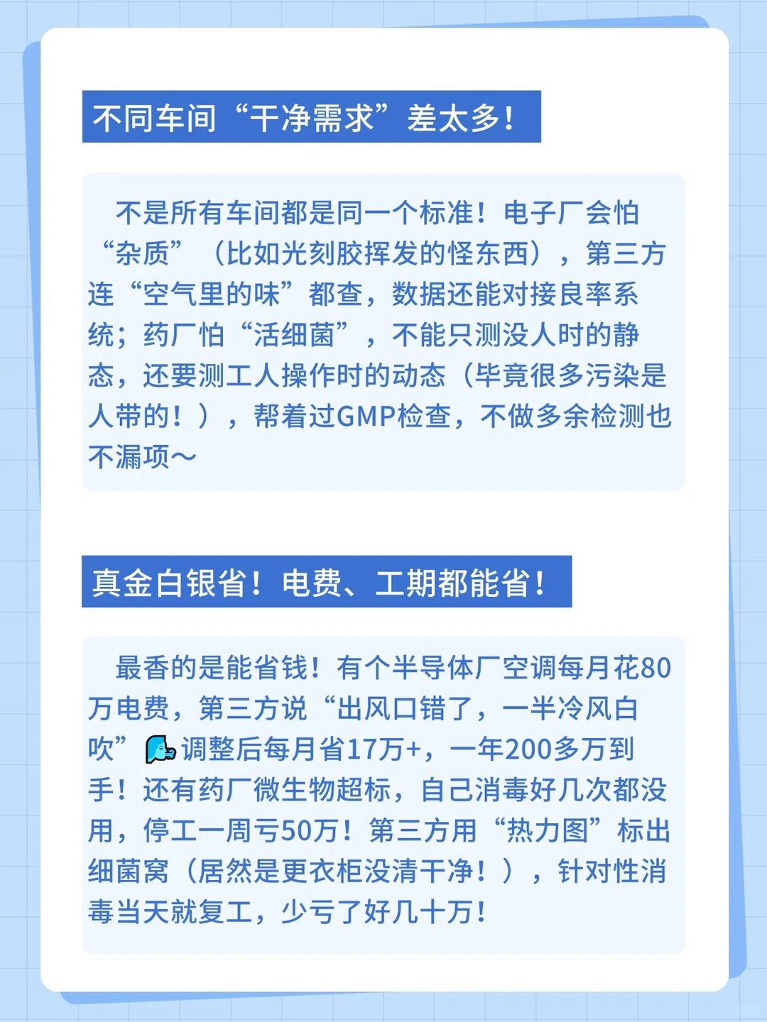 洁净车间第三方检测，不只是合规！
