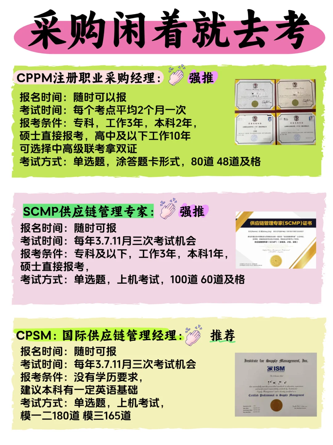 采购闲着别摆烂，这3本证书是加薪的硬通货