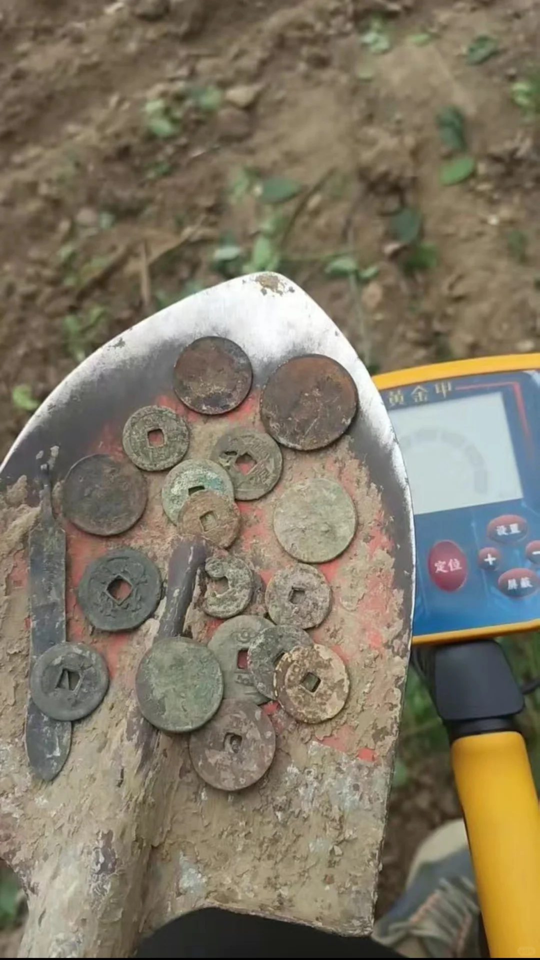 挖到金子啦～～～宝藏地挖到啦