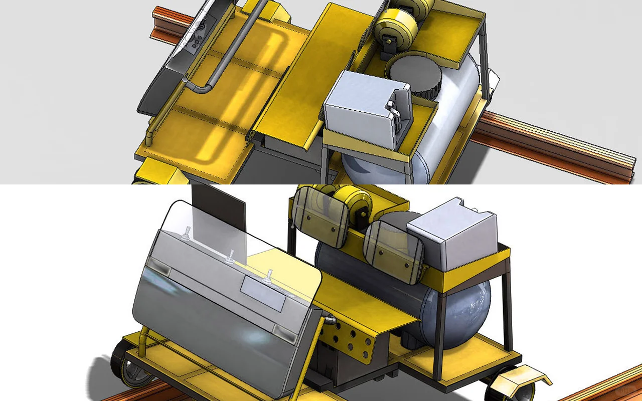 轨道探伤车设计
