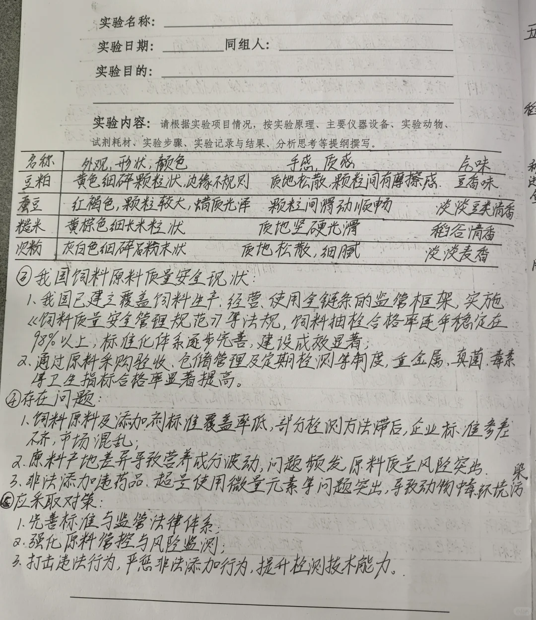 饲料原料的识别与品质鉴定