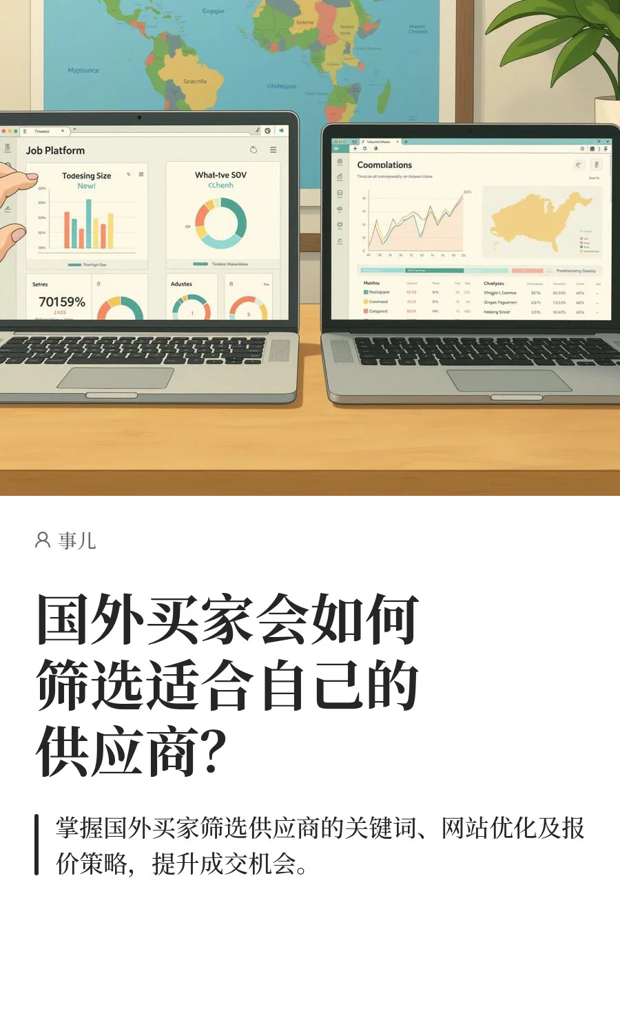 国外买家会如何筛选适合自己的供应商？