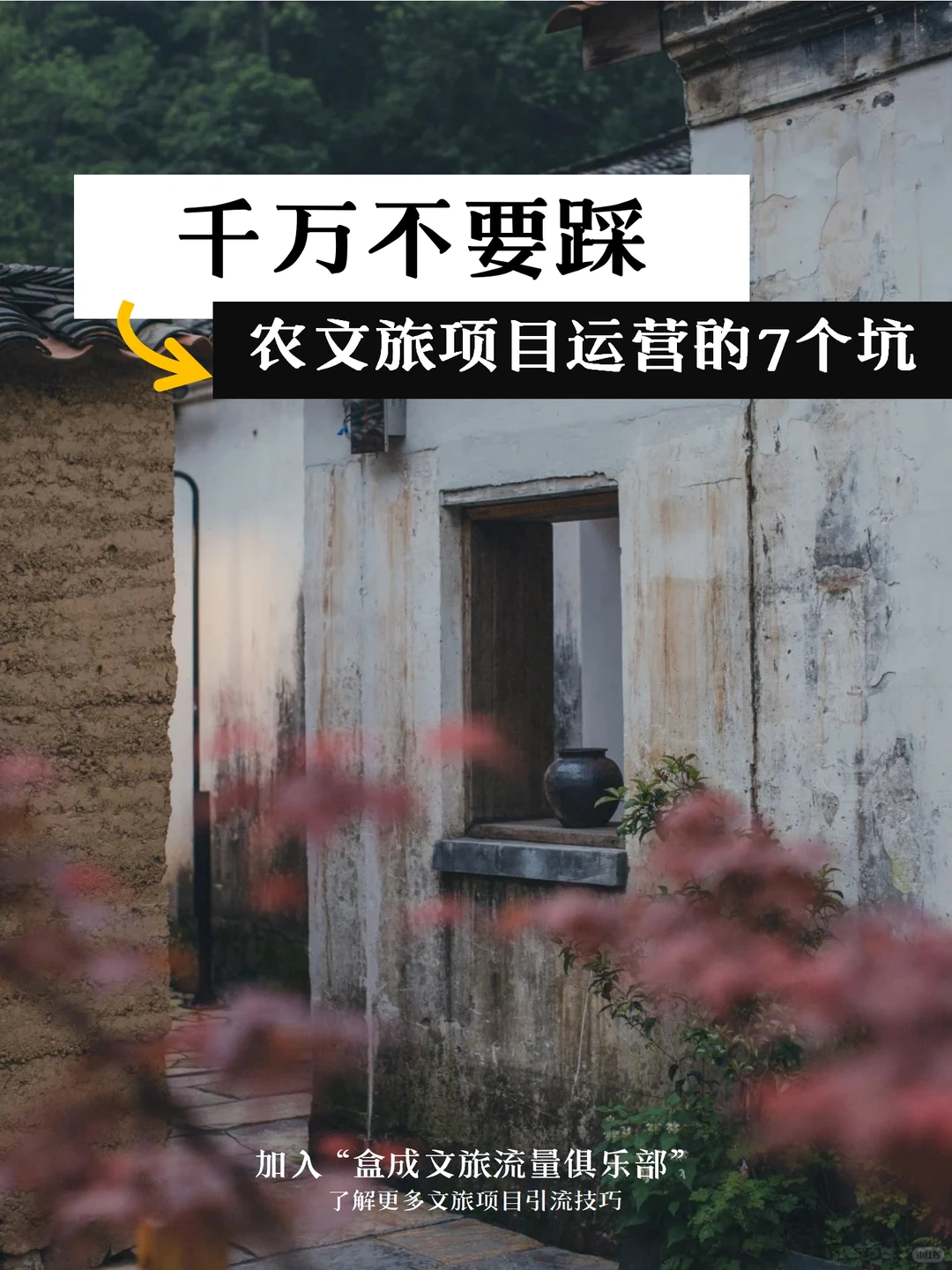 千万不要踩的农文旅项目运营7大坑