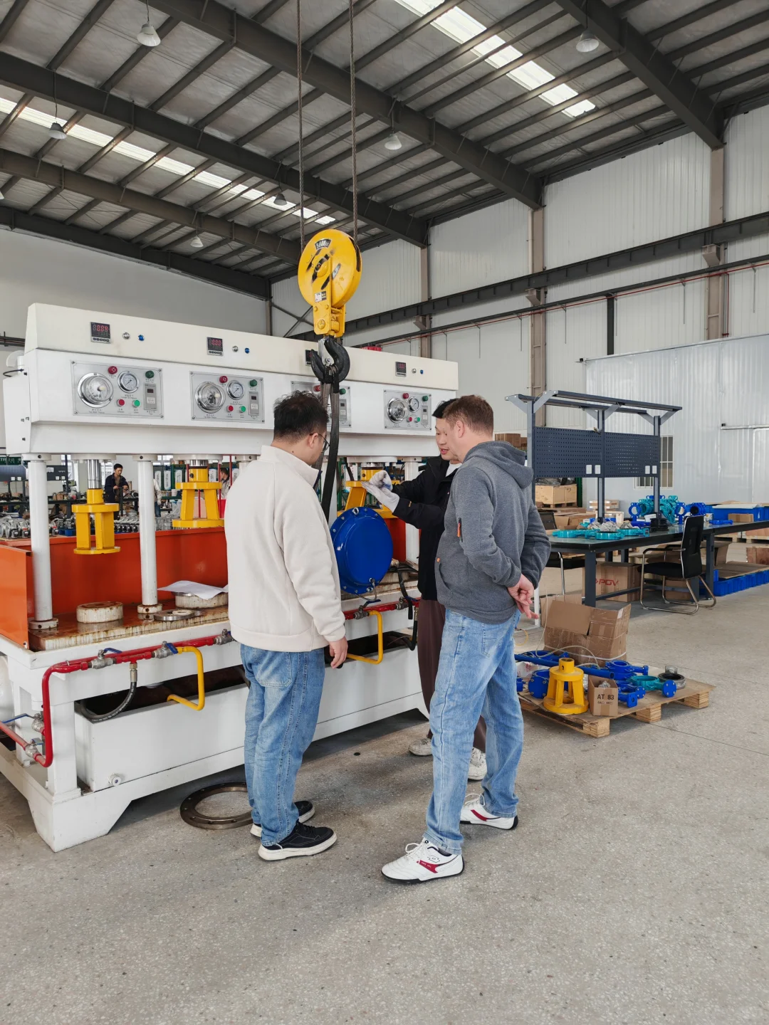 土耳其客户现场见证气动调节阀品质