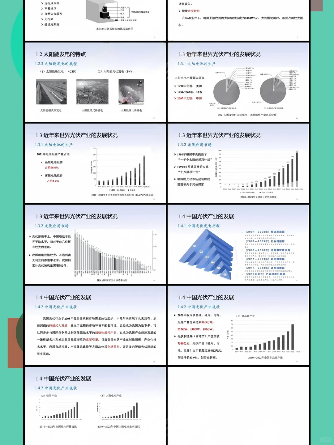 太阳能光伏发电技术PPT课件晶硅薄膜聚光