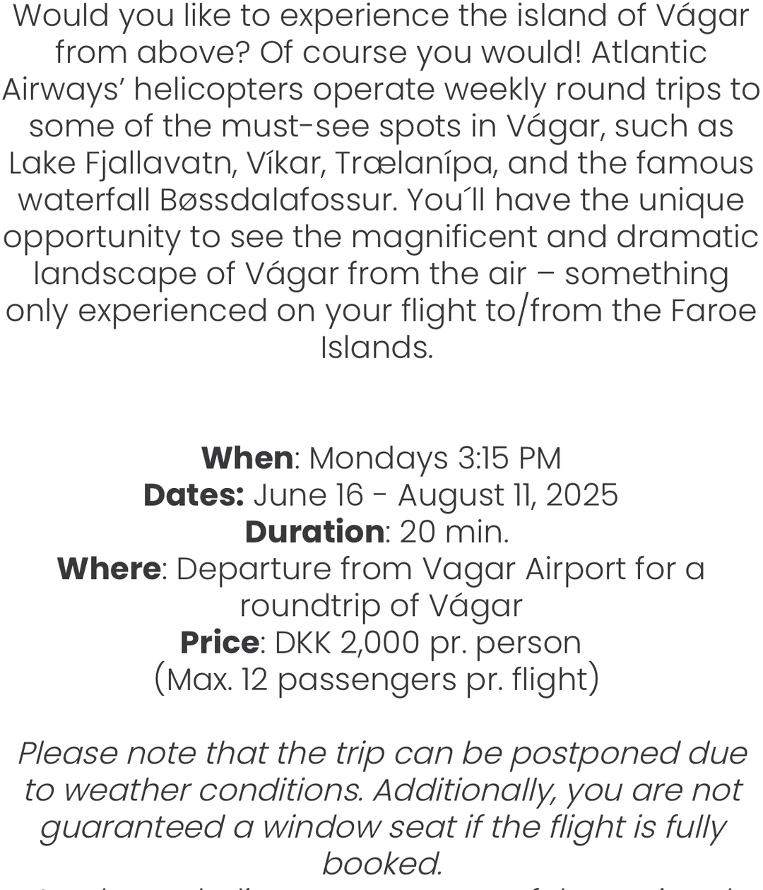 法罗群岛??低成本直升机体验攻略