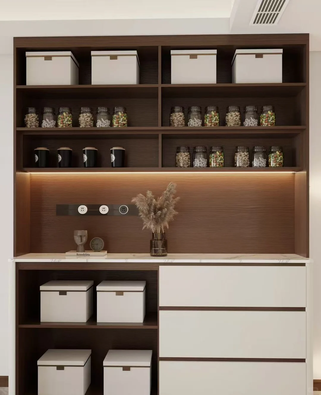 常熟全屋定制，餐边柜这样做，太好看了