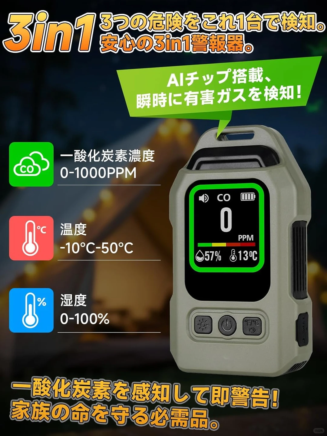 一氧化碳检测器 在日本华人来^^