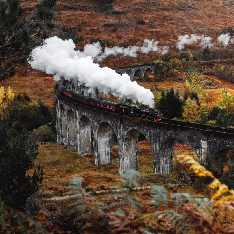 ?怀旧风火车图超适合做设计素材