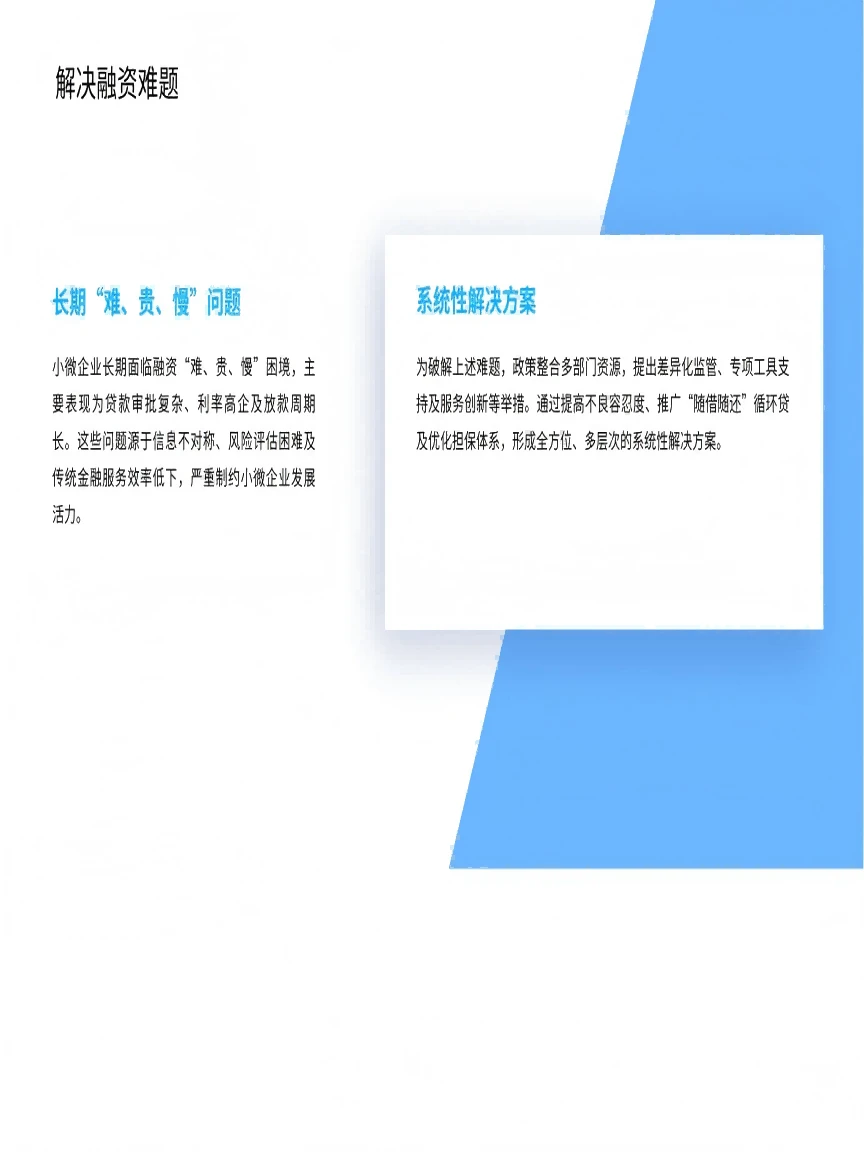 《支持小微企业融资的若干措施》