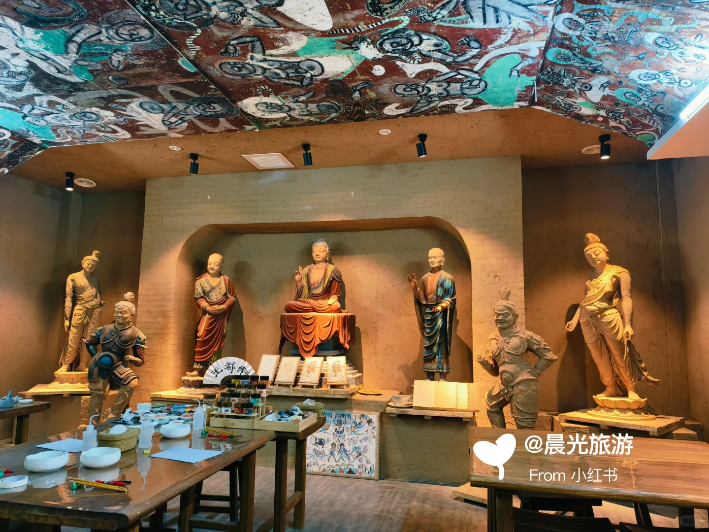 敦煌壁画临摹研学｜触摸历史的非遗手作课