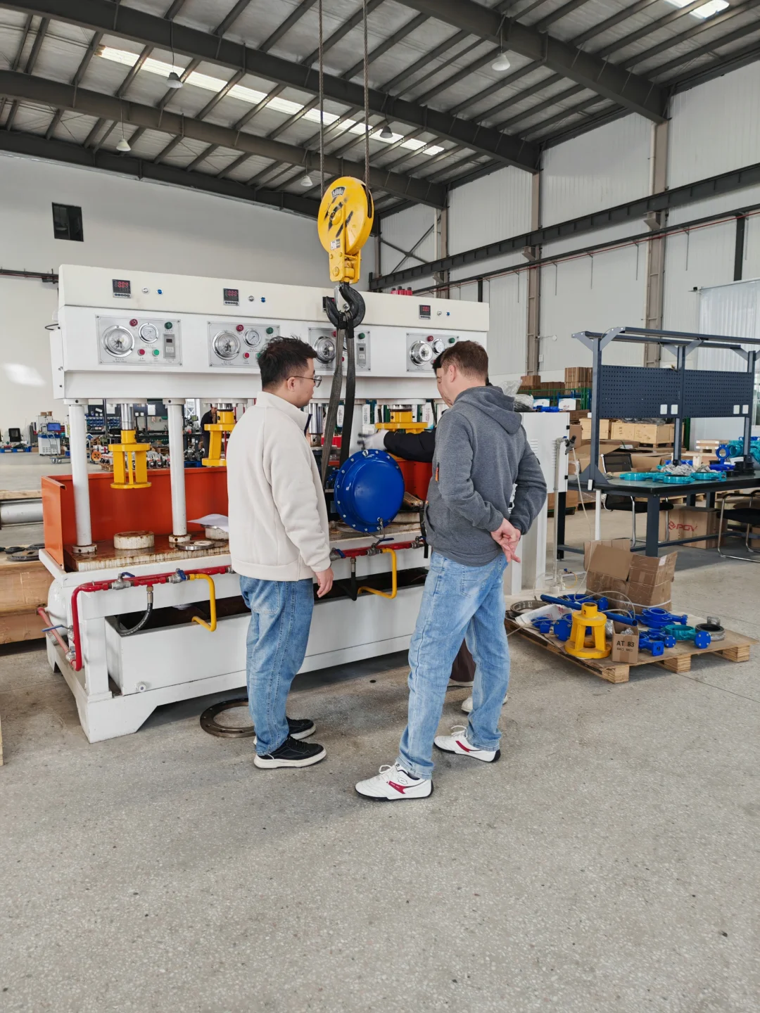 土耳其客户现场见证气动调节阀品质