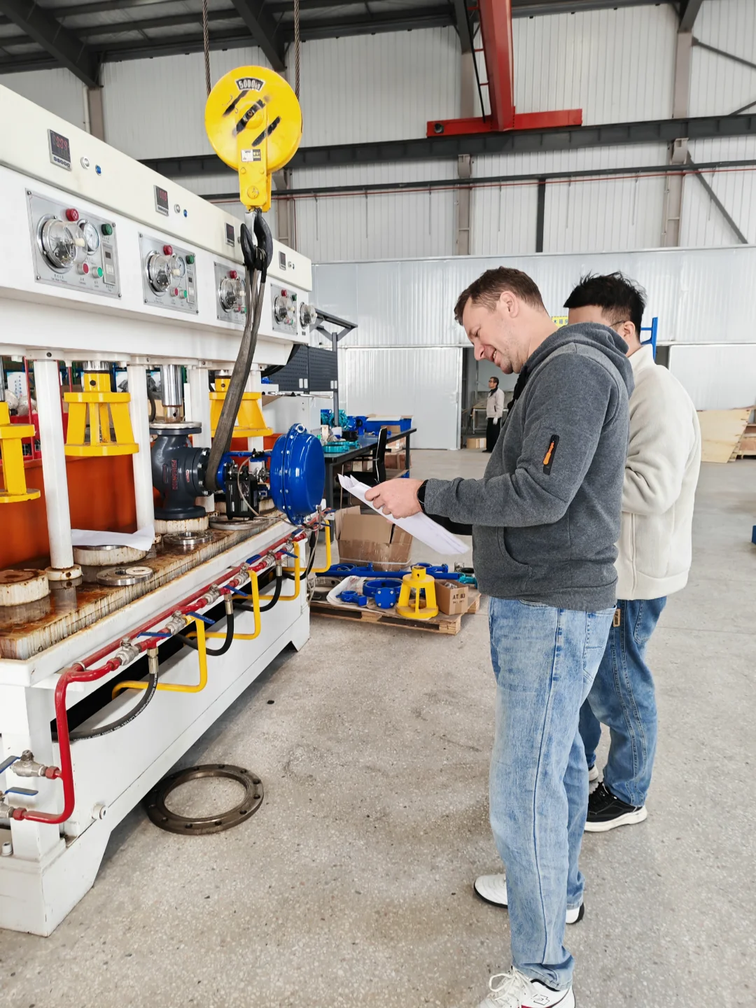 土耳其客户现场见证气动调节阀品质