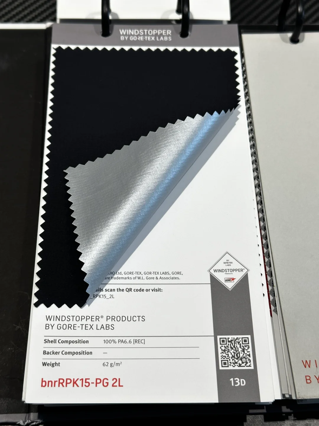 GORE TEX EPE膜直观展示