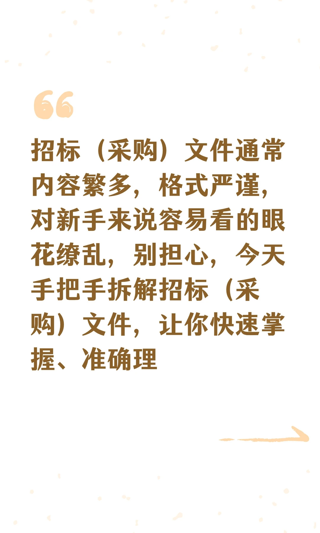 招标（采购）文件通常内容繁多，格式严谨，