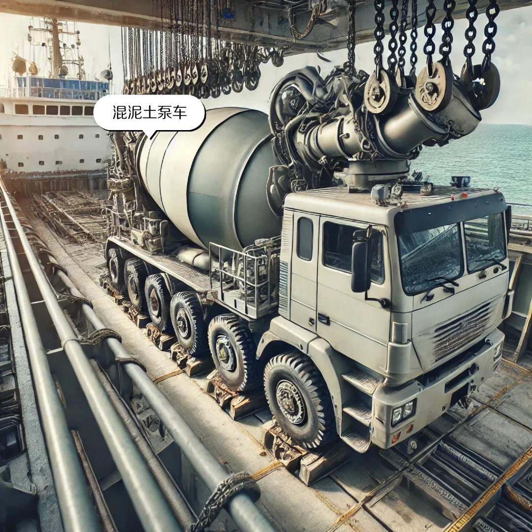 混泥土泵车散杂船运输全流程详解