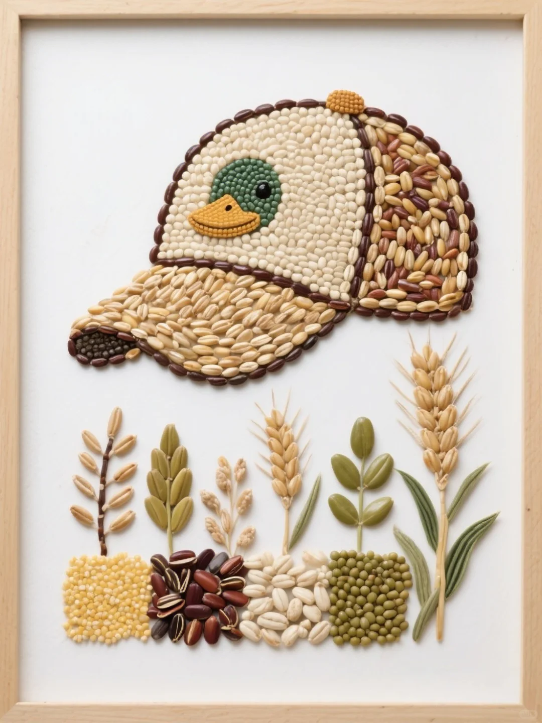 挑战五谷杂粮拼贴画第231天|帽子?