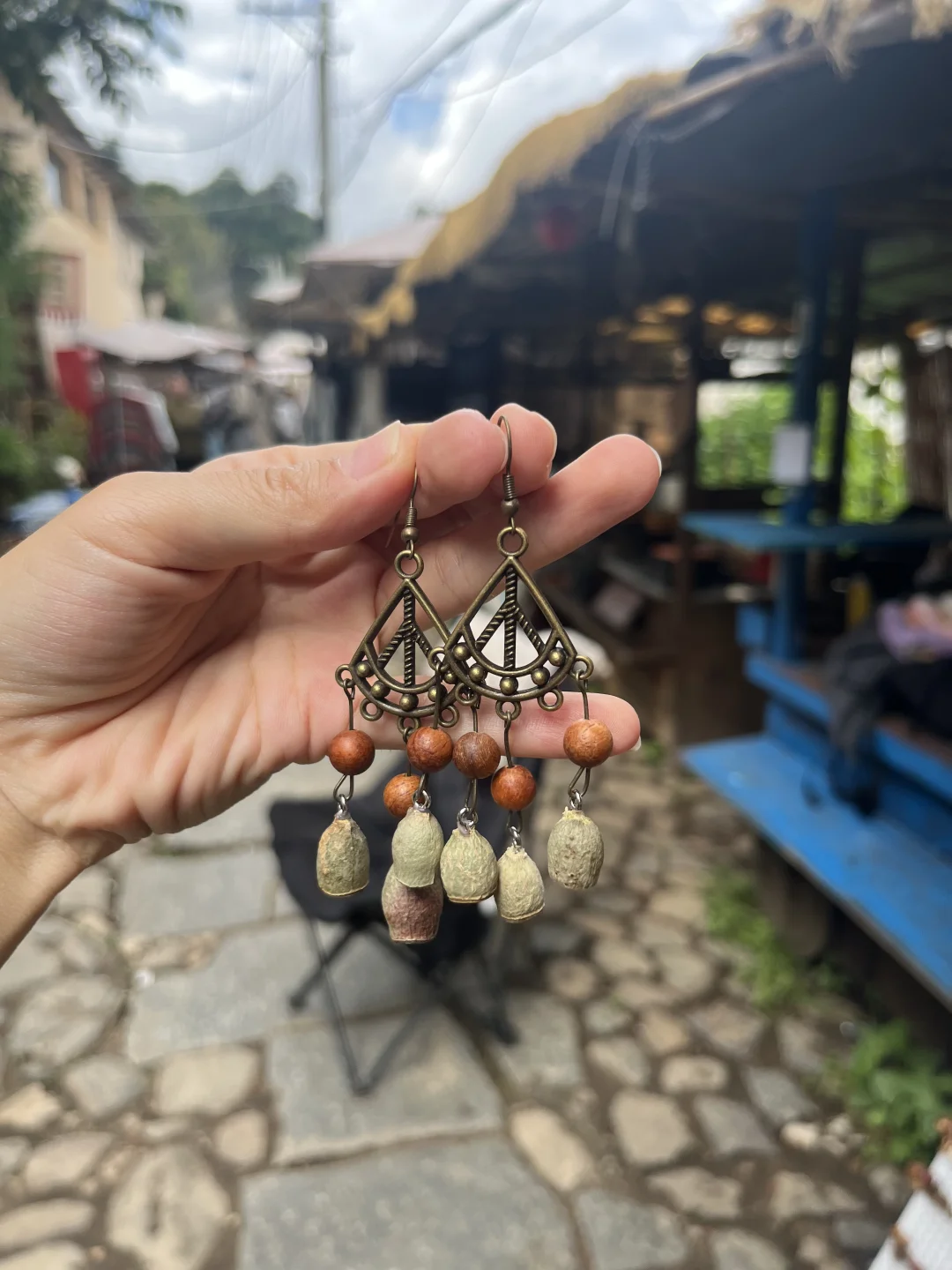 果实耳环简单复杂款式都有