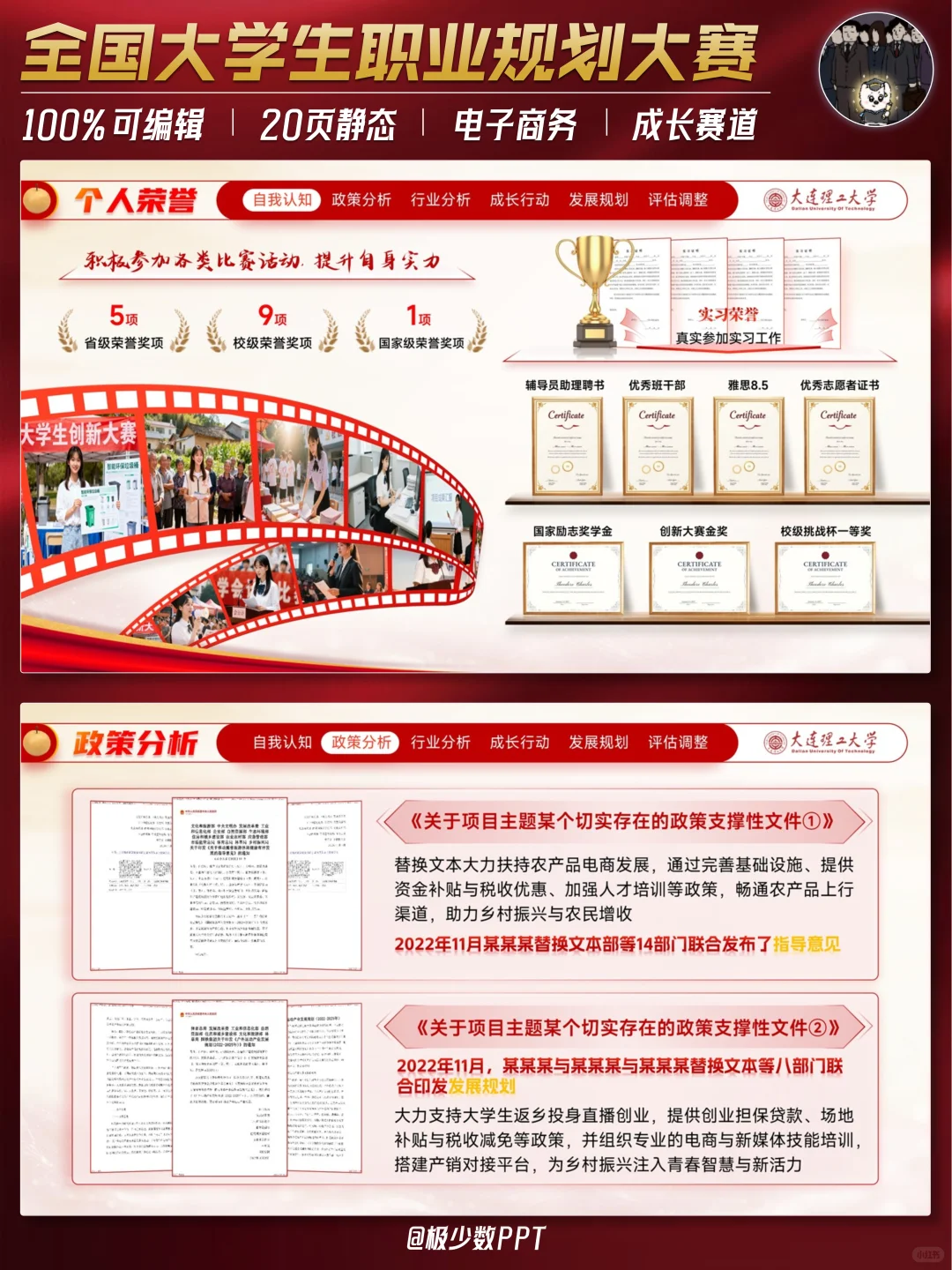 职规成长赛道丨农产品电商PPT来咯~