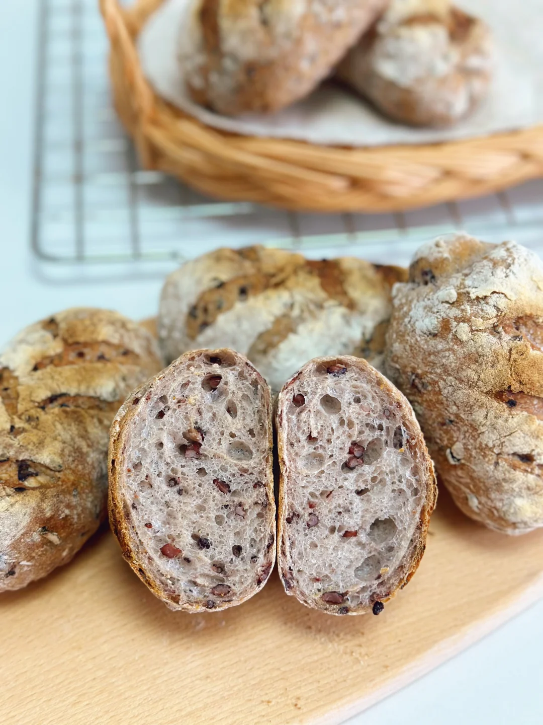 零糖油‼️低卡又养生的杂粮欧包❗️直接法制作