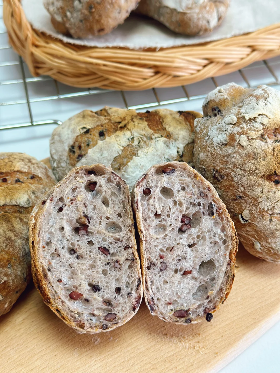 零糖油‼️低卡又养生的杂粮欧包❗️直接法制作