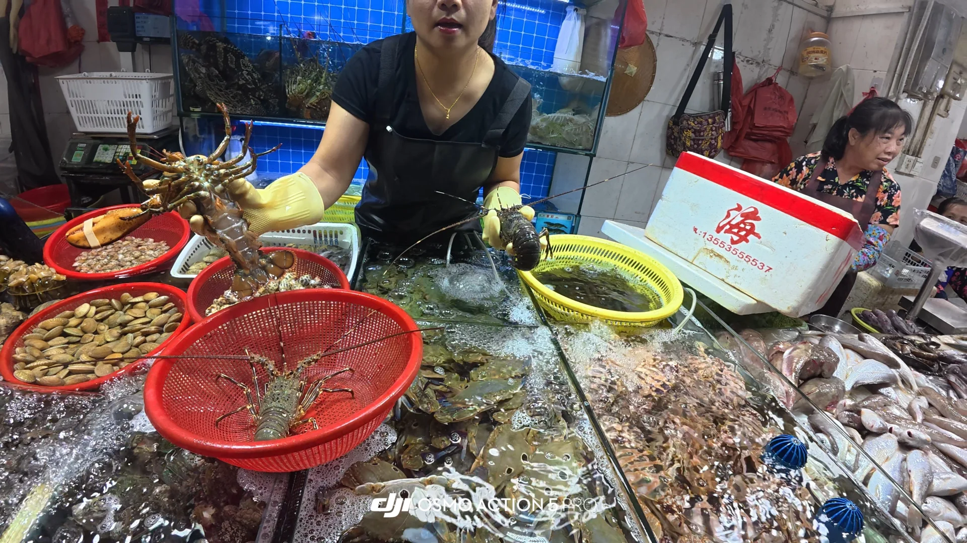 三亚海鲜市场+陈姐加工