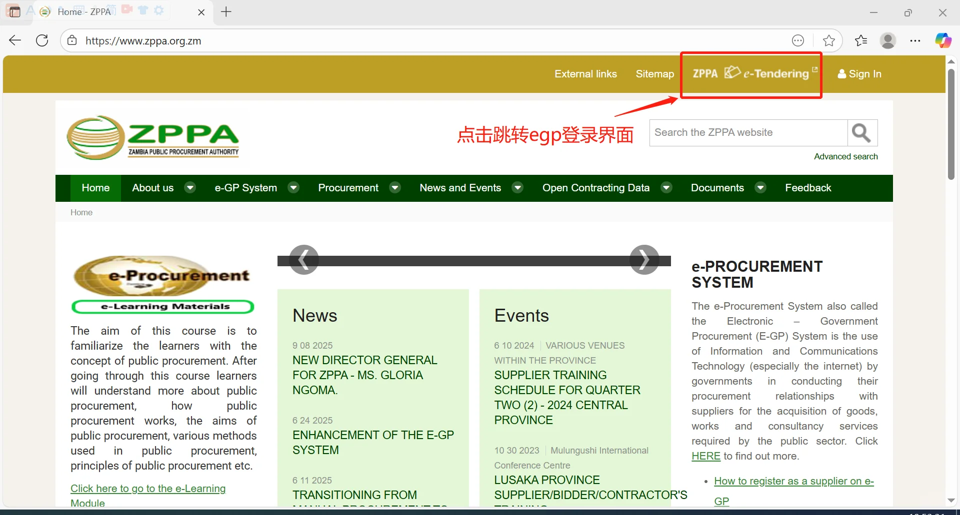 赞比亚工作攻略之Egp线上招投标