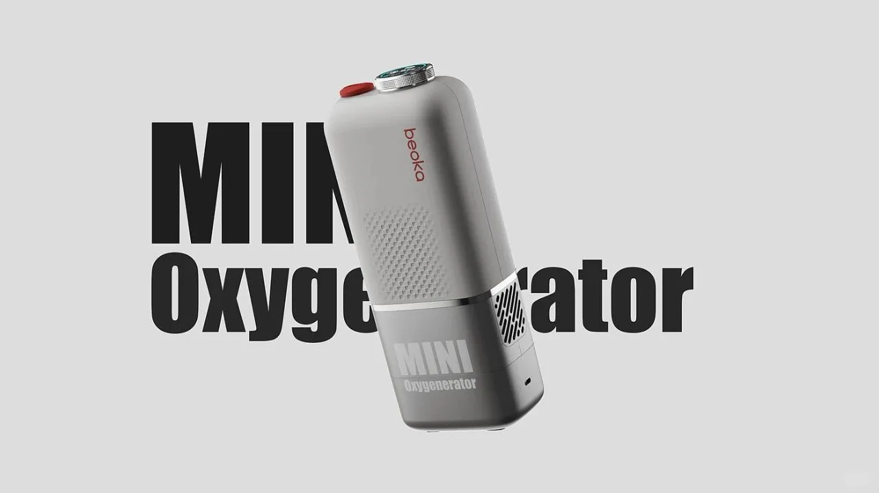 小巧便携水杯便携制氧机 | 设计案例分享